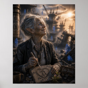 Poster Amor / Pedreiro / Plataforma de Petróleo