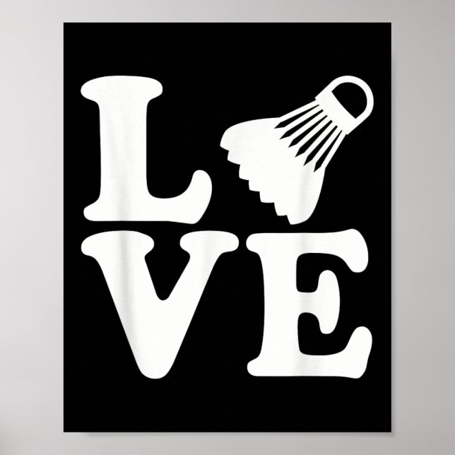 Poster Amor pelo Badminton  (Frente)