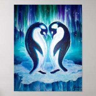 Poster amor pinguim