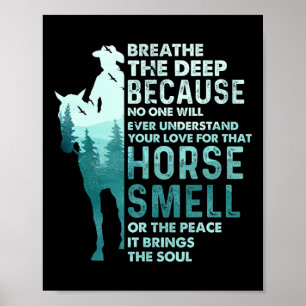 Poster Amor Por Esse Cheiro De Cavalo - Equestre Equestre