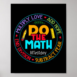 Poster Amor Positivo Esperança Medo Faça A Prova De Matem