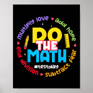 Poster Amor Positivo Esperança Medo Faça O Teste De Matem