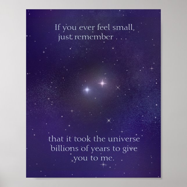 Poster Amor que levou Bilhões de Anos do Universo (Frente)