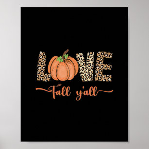 Poster amor queda por todas as mulheres de abóbora de imp
