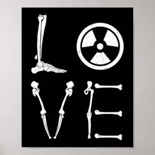 Poster Amor Radiologia Homens Mulheres Radiologista