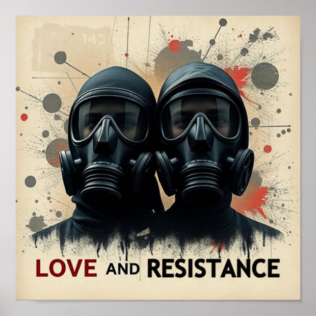 Poster AMOR & RESISTÊNCIA Moderno Gráfico 2 (Frente)
