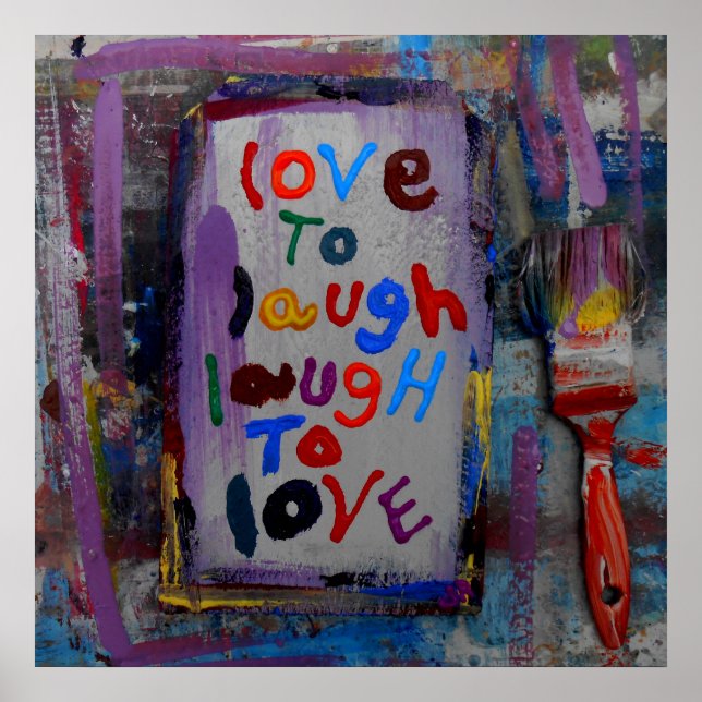 Poster amor rir para amar (Frente)