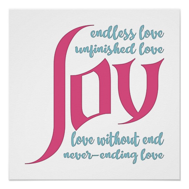 Póster Amor sem fim (Frente)