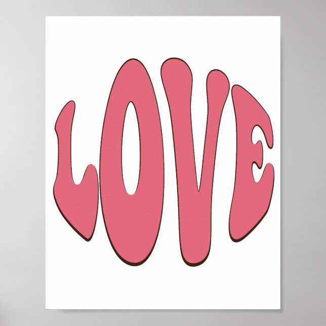 Poster Amor simples, urbano, moderno, legal e design (Frente)