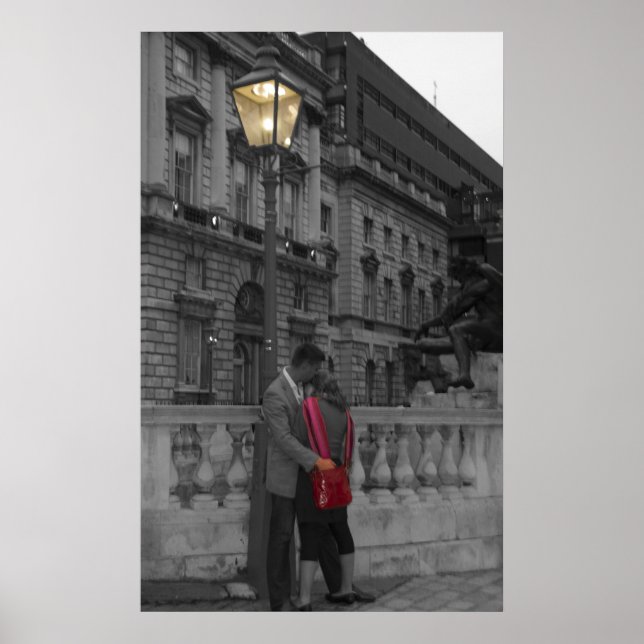 Póster Amor sob luz de rua (Frente)