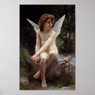 Poster Amor sobre o Olhar de William Bouguereau