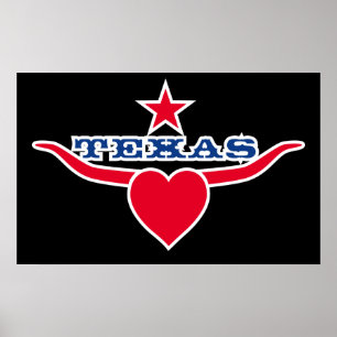 Póster Amor Texas