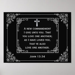 Poster Amor Um Ao Outro John 13:34