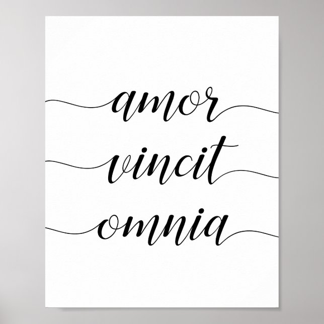 Poster Amor vincit omnia (Frente)