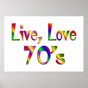 Póster Amor vivo 70s