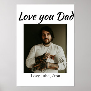 Poster amor você pai dia dos pais adicionar foto nome sim
