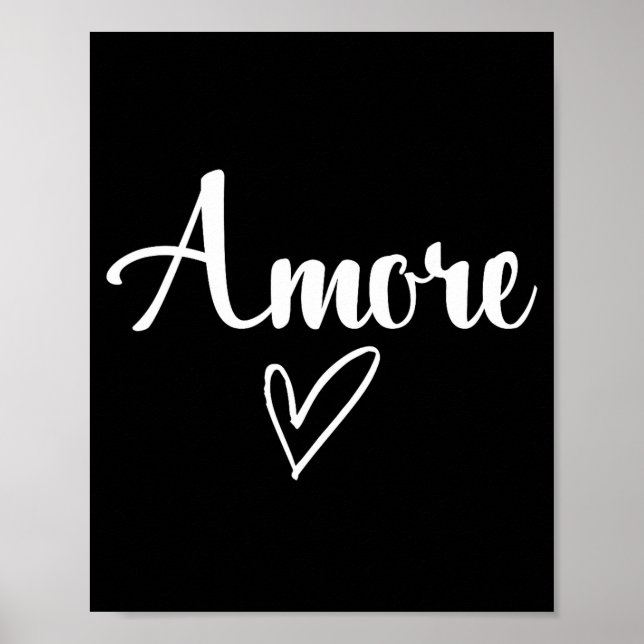 Poster Amore - Italian Love Valentine's Day  (Frente)