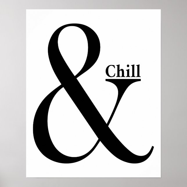 Poster Ampersand Chill (Frente)