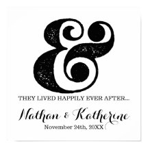 Ampersand Negro Feliz Depois Da Data De Casamento