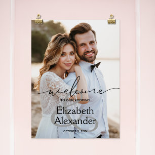 Poster Ampersand Wedding Welcome