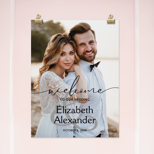 Poster Ampersand Wedding Welcome (Criador carregado)