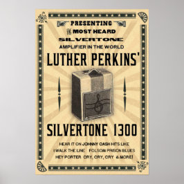 Poster Amplificador de Silvertone 1300