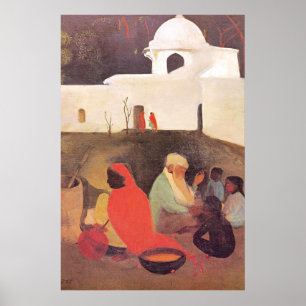 Poster Amrita Sher-Gil - Antigo contador de histórias, be