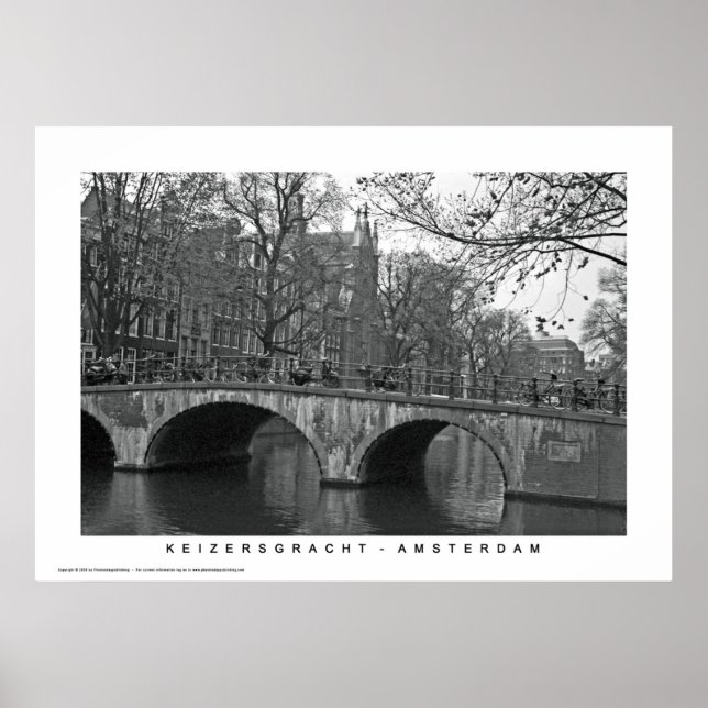 Póster Amsterdã - Keizersgracht (Frente)