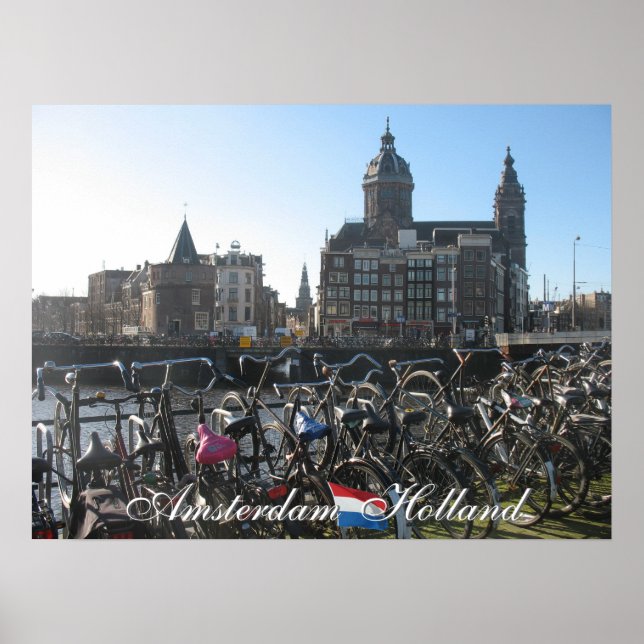 Póster Amsterdam Holland (Frente)