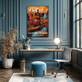 Póster Amsterdam: Magia de Canales y Cultura