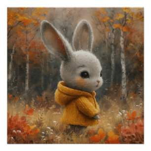 Póster Amuleto Coelhinho Carinhoso: Um Coelhinho Cheio de