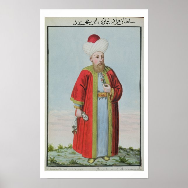 Póster Amurath (Murad) II (1404-51) Sultan 1421-51, de (Frente)