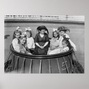 Póster Amusement Park Ride, 1921