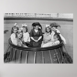 Póster Amusement Park Ride, 1921