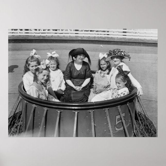 Póster Amusement Park Ride, 1921 (Frente)