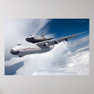 Poster An-225 Mriya & Buran: Cartaz da Lenda da Aviação