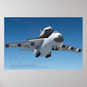 Poster An-225 Mriya & Buran no Céu