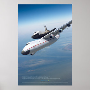 Poster An-225 Mriya: Gigante do Céu e Cartaz da Buran