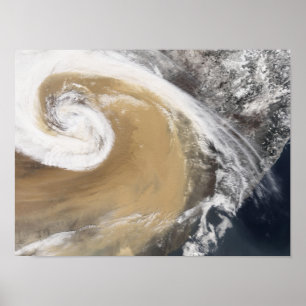 Poster An Asian dust storm crosses the Pacific