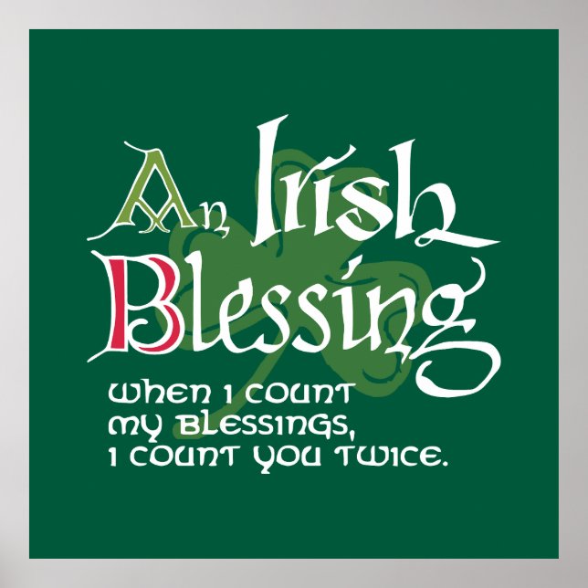 Poster An Irish Blessing (Frente)
