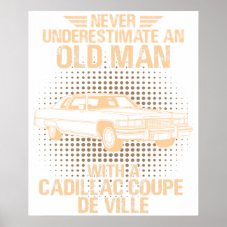Poster An Old Man Cadillac Coupe De Ville