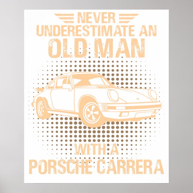 Poster An Old Man Porsche Carrera 1984 (Frente)