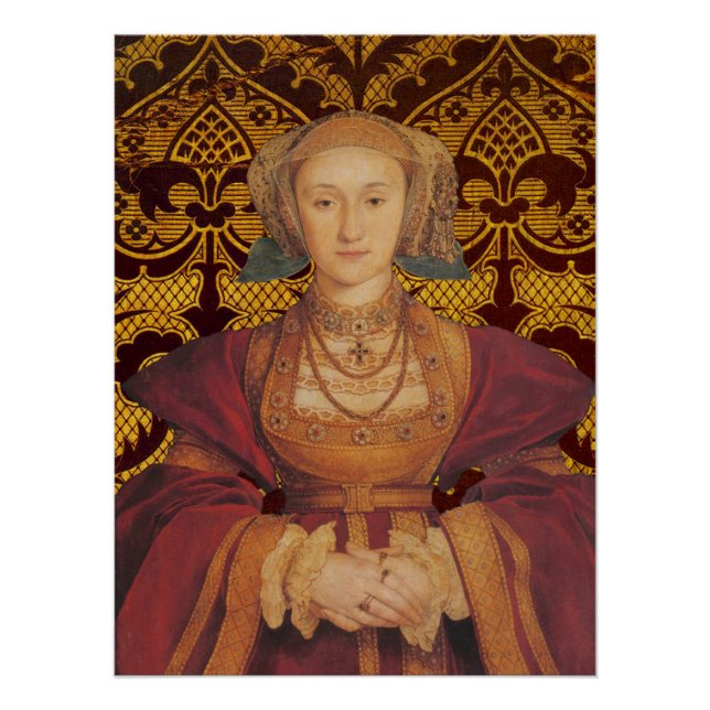 Póster Ana de Cleves, Rainha da Inglaterra Retrato (Frente)