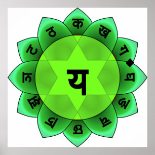 Póster Anahata o coração Chakra