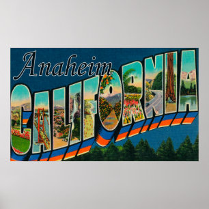 Póster Anaheim, Califórnia - grandes cenas da letra