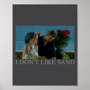Poster Anakin & Padme Filme Ster Eu Não Gosto de Areia
