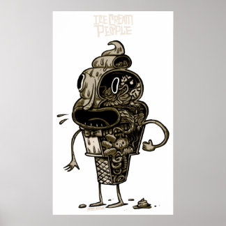 Poster anatomia do sorvete