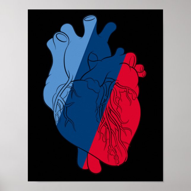 Poster Anatomia Power Heart da BMW M (Frente)