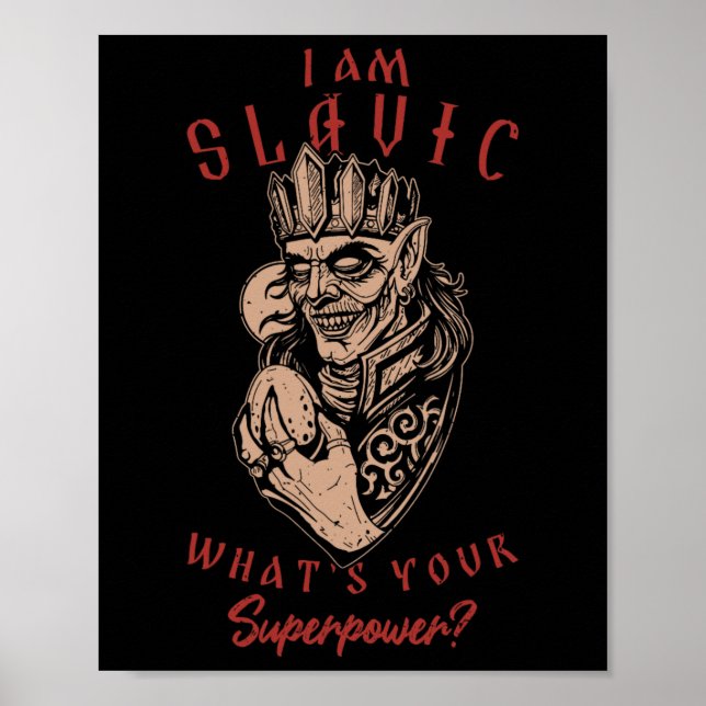 Poster Ancestralidade Koshchei Imortal Pagã Ucrânia Mito (Frente)