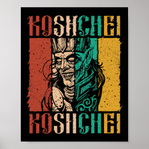 Poster Ancestralidade Koshchei Imortal Pagã Ucrânia Mito